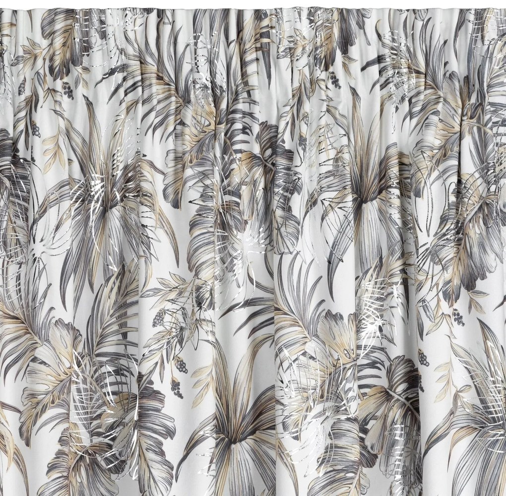 ZATEMŇOVACÍ ZÁVES NA PÁSKE RODOS 140X270 CM VZOROVANÁ