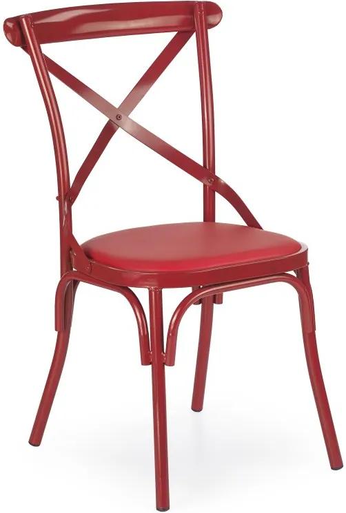Jedálenská stolička K216 červená Halmar