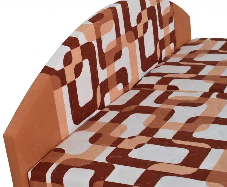 Polohovacie manželská posteľ Vesna, 200x160, hnedá vzor / hnedá (215/52)