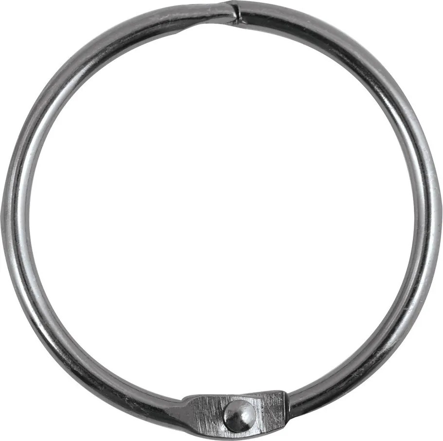 Matne čierne krúžky k sprchovému závesu v súprave 12 ks Ringo Small – Spirella