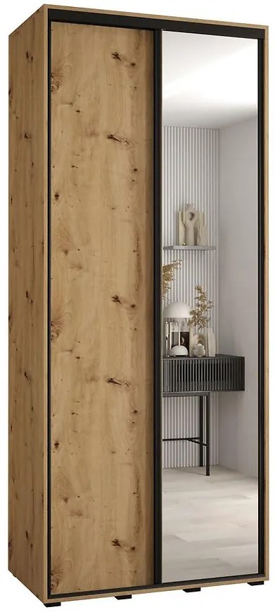 Skriňa 45 Canaris 3 120 artisan/čierna