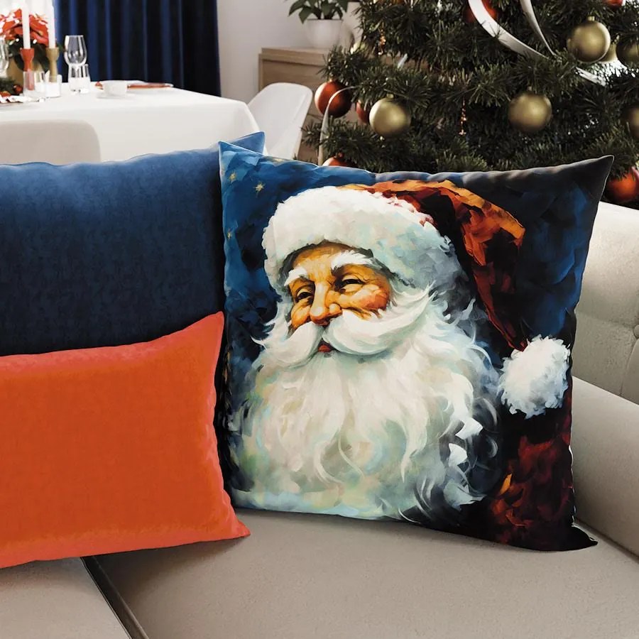 Obliečka na vankúš Velvet Mikuláš 40x40 cm | INTERMEDIC SK