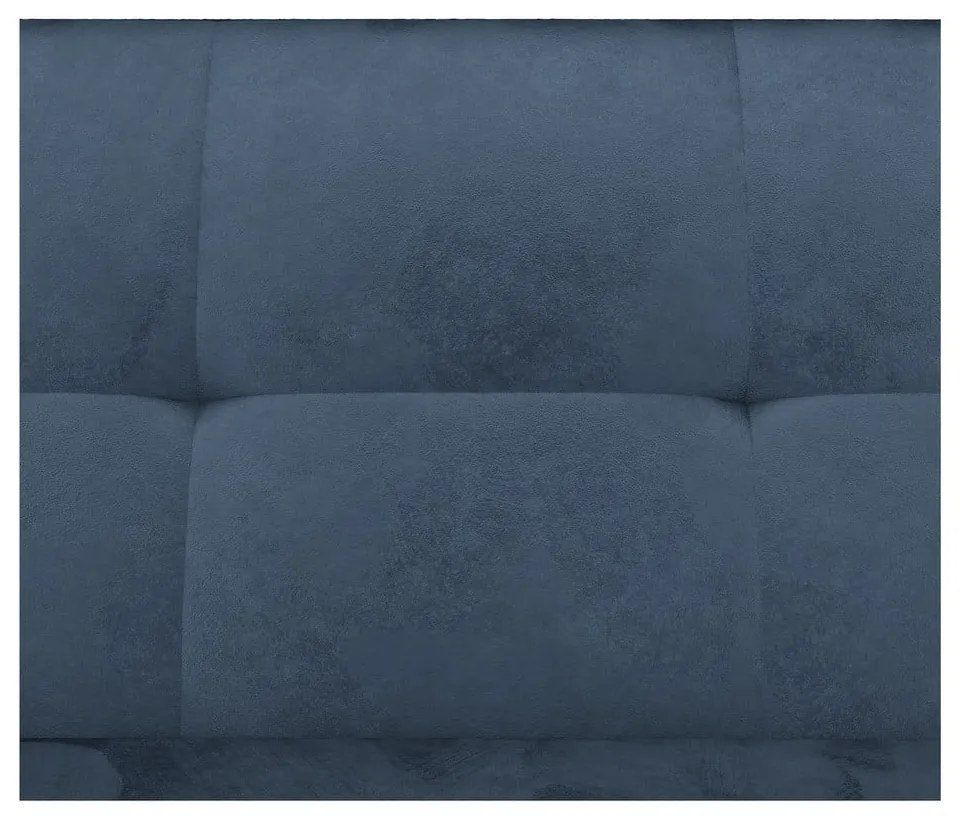 Modrá zamatová rozkladacia rohová pohovka (variabilná) Lilly – Støraa