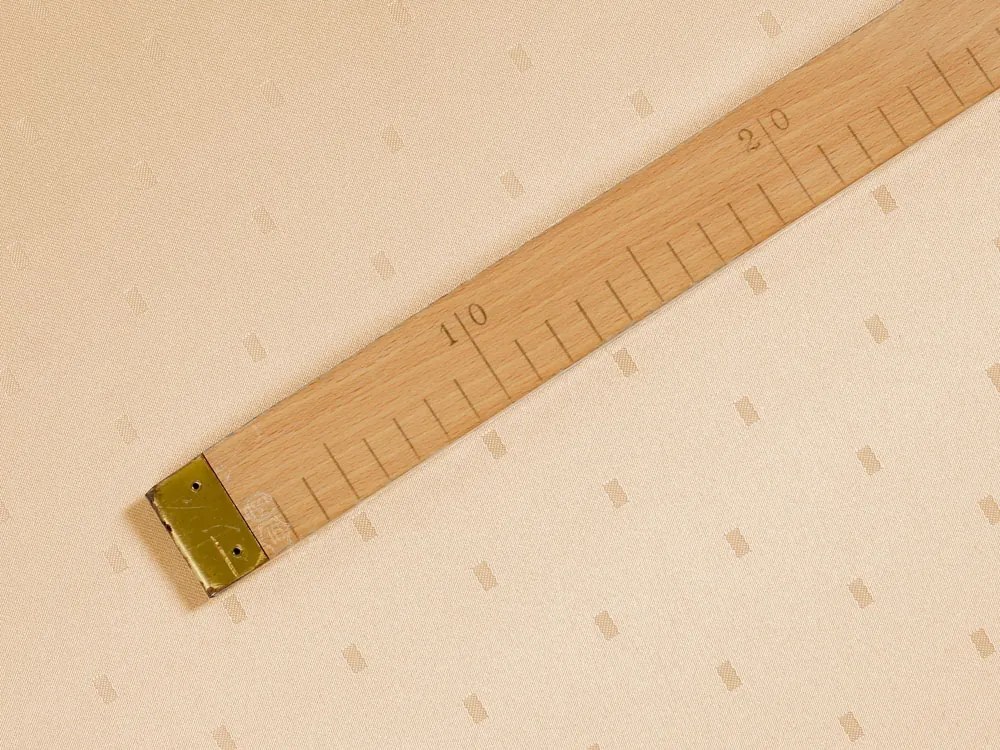 Biante Teflónový okrúhly obrus TF-085 Obdĺžničky na béžovom Ø 70 cm