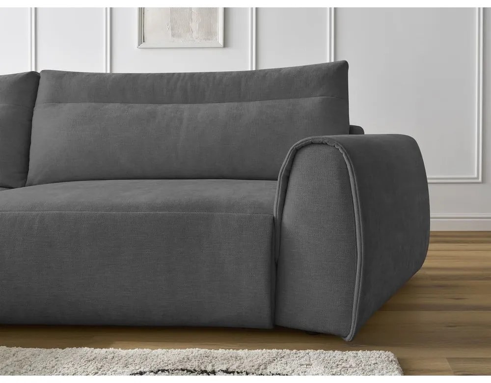 Sivá rohová pohovka Aden – Bobochic Paris