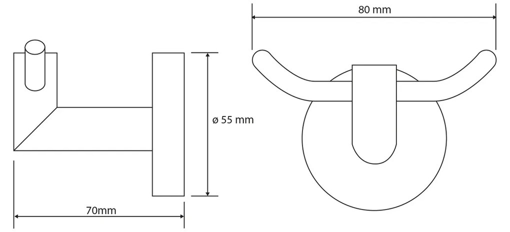 SAPHO XR200 X-Round dvojháčik, strieborná