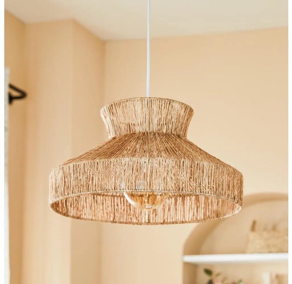 Atmosphera - Luster na lanku ZELIA 1xE27/40W/230V juta