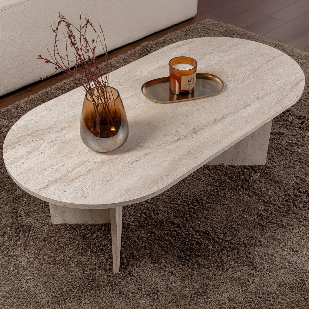 Konferenčný stolík Sable Travertine