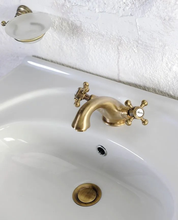 Reitano Rubinetteria Reitano Rubinetteria, ANTEA stojánkova umývadlová batéria s výpusťou, bronz, 3176