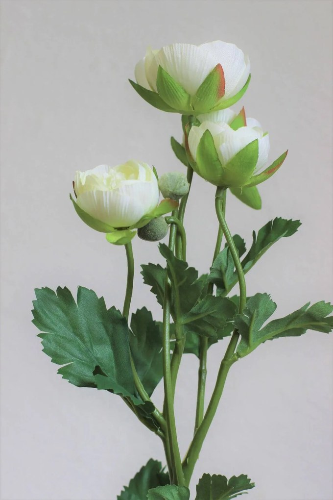 Biely umelý ranunculus 61cm