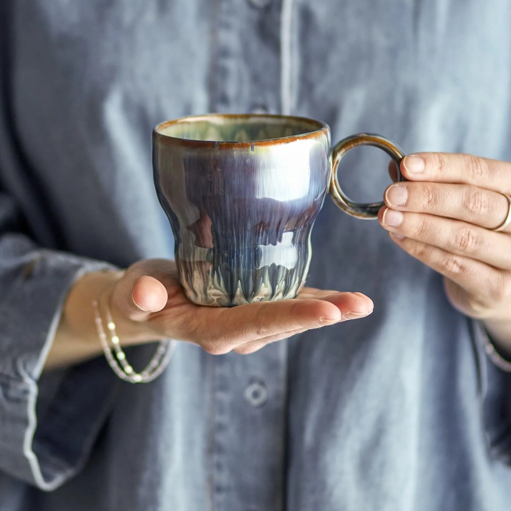 Bloomingville Hrnček Nigel Blue 300 ml