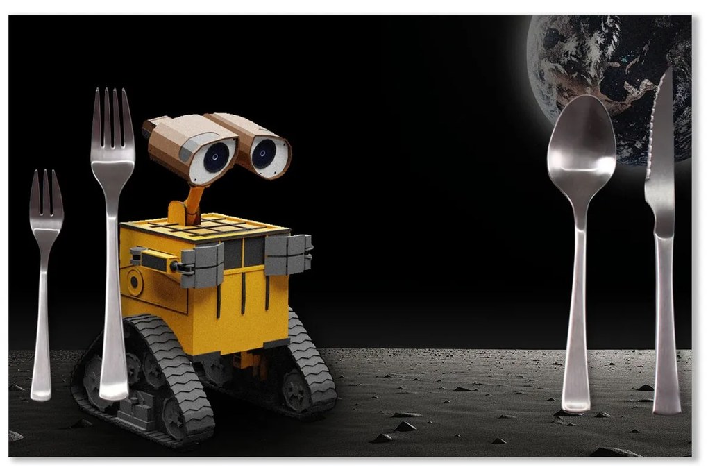 Sablio Prestieranie Wall-E robot Mesiac: 40x30cm