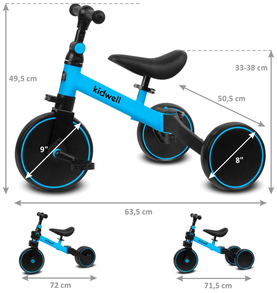 Cykloodrážadlo 3v1 PICO Blue