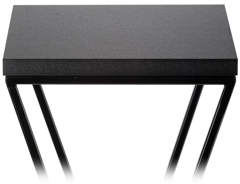 Kvetinový stojan LOFT II 100 cm čierny