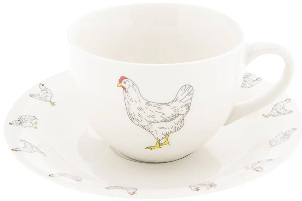 Šálka s podšálkom Little Chicken -  0,2l