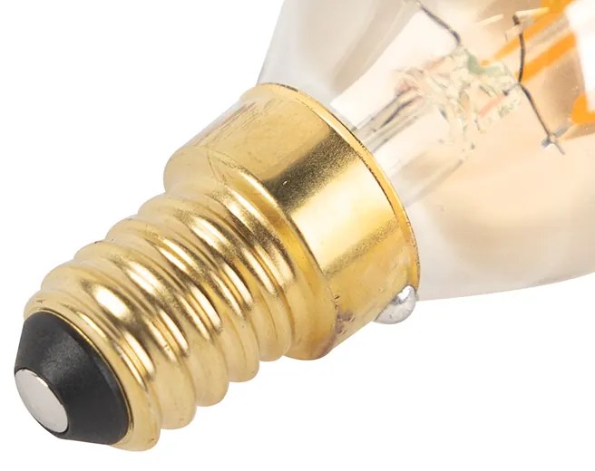 Sada 5 stmievateľných LED vláknových sviečkových žiaroviek E14 240V 3W 250lm