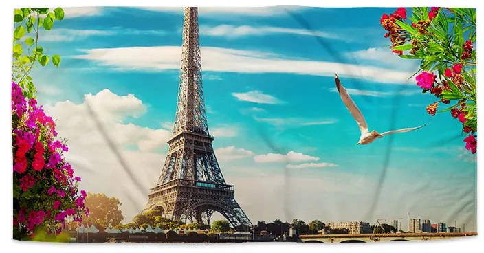 Sablio Uterák Paríž Eiffelova veža Mraky - 30x50 cm