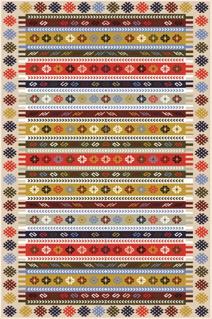 Koberec Aztec 80x200 cm viacfarebný