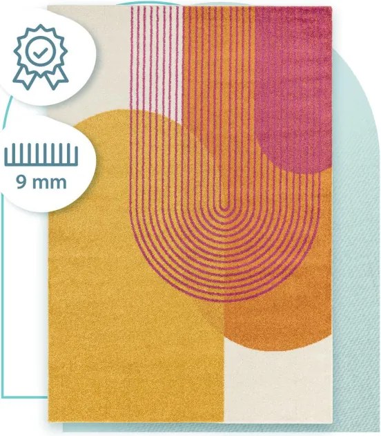 Koberec Muse MU13 oranžový Retro