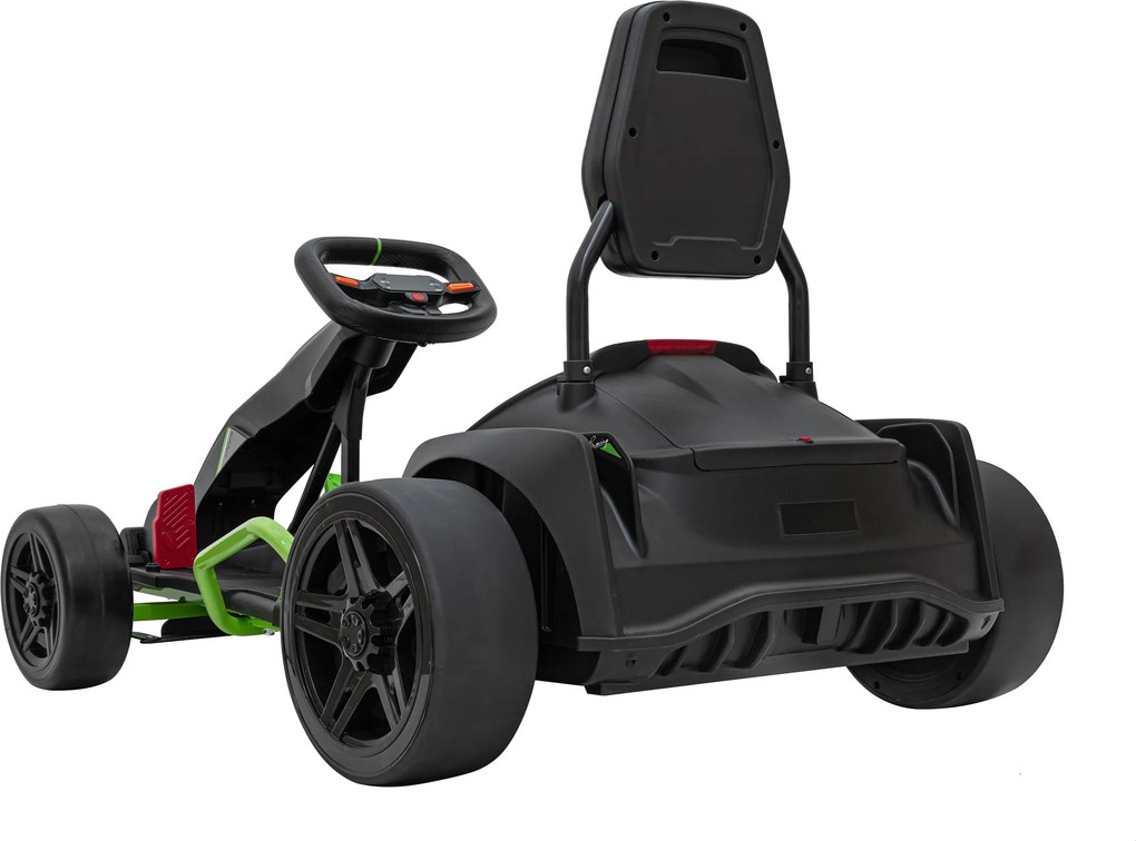Ramiz Detská motokára na batérie Fast 3 Drift čierna + funkcia driftu + motory 2x150W + LED rádio + pásy