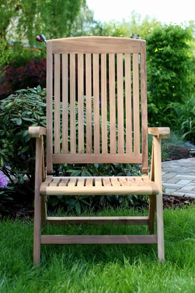 InternetovaZahrada Záhradné polohovacie kreslo America - teak