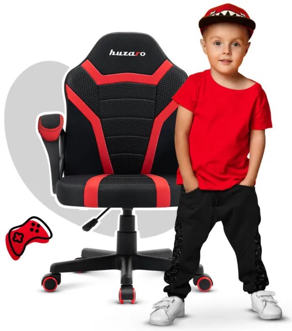 Detská herná stolička Ranger - 1.0 červená mesh