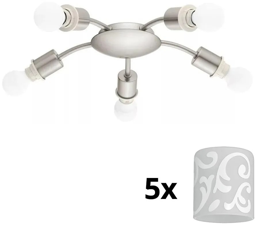 Eglo - LED Stropné svietidlo MY CHOICE 5xE14/4W/230V  chróm/biela