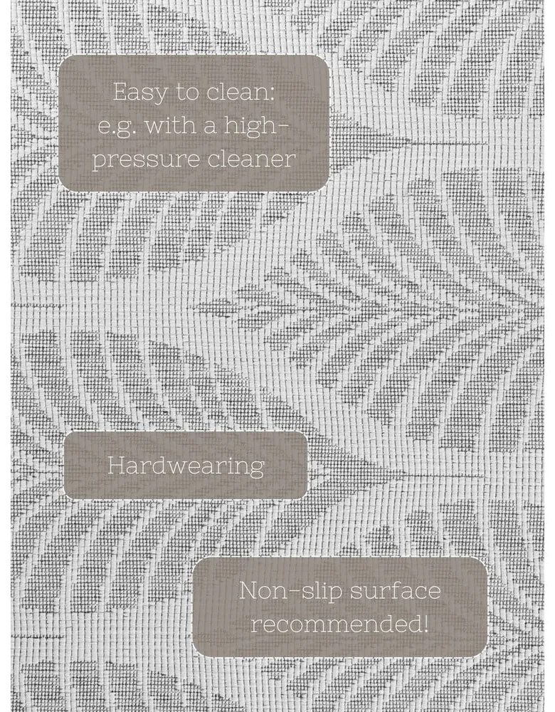 Vnútorný a vonkajší behúň v sivej a slonovinovej farbe 80x250 cm Duet Liora – NORTHRUGS