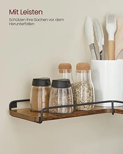 Rohové police, 2ks, industriálne, 1,2x40x29x14cm