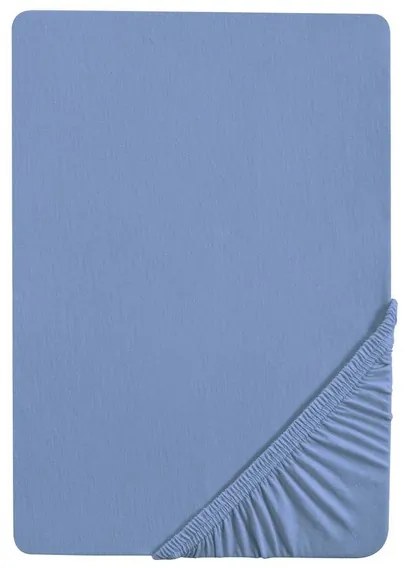 Biberna Napínacia džersejová plachta (140 – 160 x 200 cm, modrá)  (100227068)