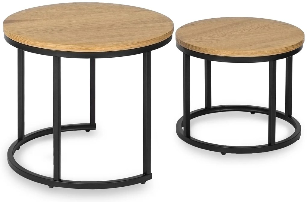 PROXIMA.store - Set konferenčných stolíkov DELIA VEĽKOSŤ: MAXI
