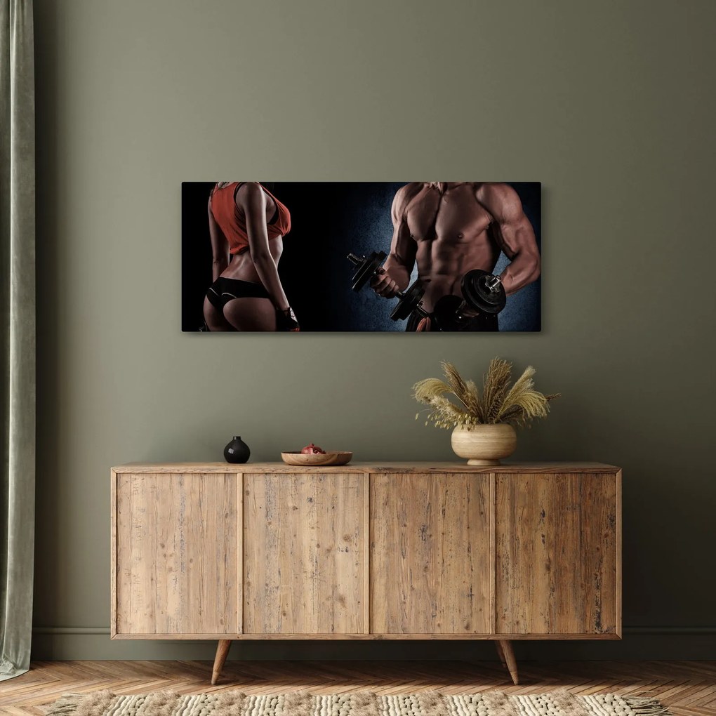 Obraz - Fitness (120x50 cm)