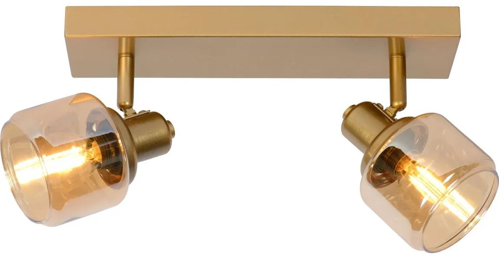 Lucide 77979/02/02 - Bodové svietidlo BJORN 2xE14/40W/230V zlatá