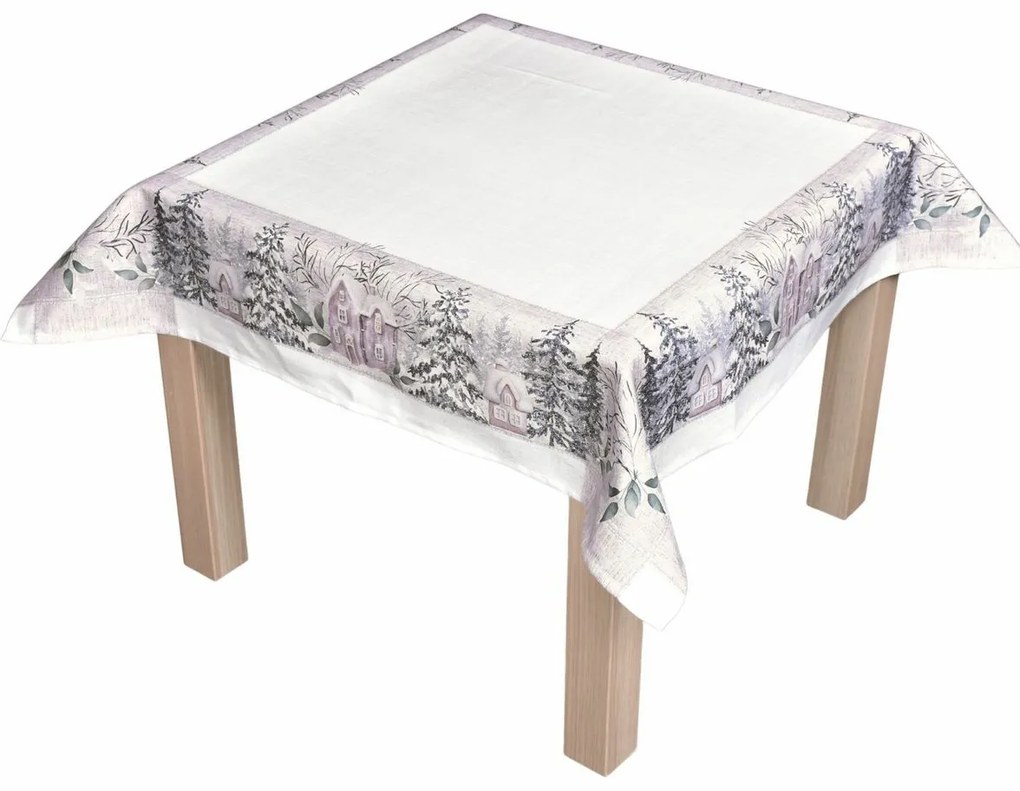 Forbyt Vianočný obrus Zimná nostalgia, 85 x 85 cm