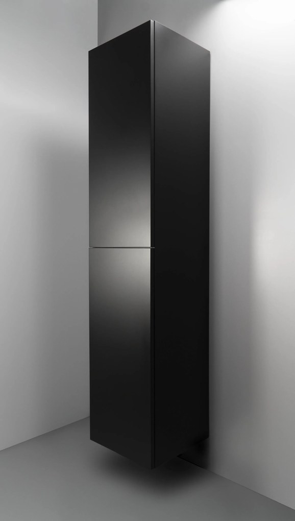 Deante Prizma, vysoká závesná skrinka 350x350x1600 mm, čierna matná, DEA-SDI_NSL1