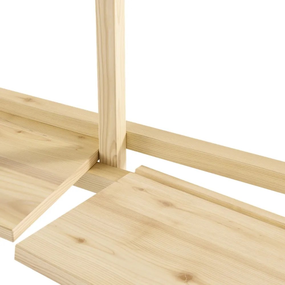 Nástenná knižnica z borovicového dreva v prírodnej farbe 192x127 cm Groove – Karup Design