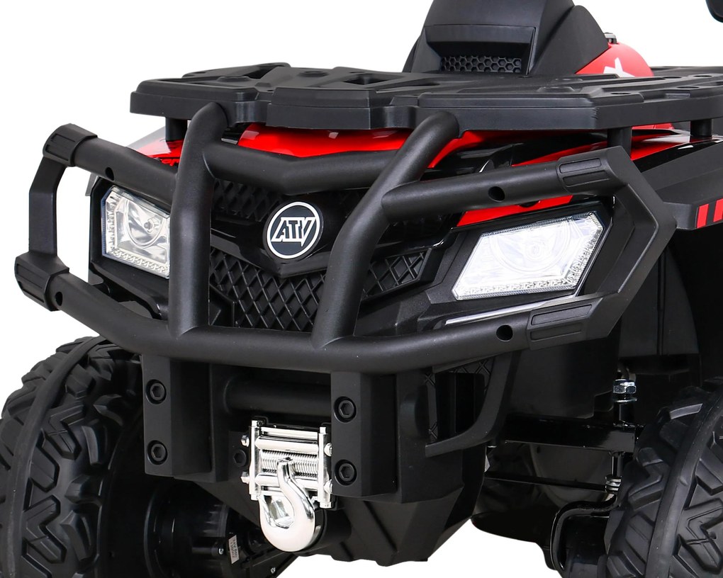 Ramiz Štvorkolka XT-Speed pre deti červená + pohon 4x4 + EVA kolesá + pomalý štart + MP3 rádio + LED