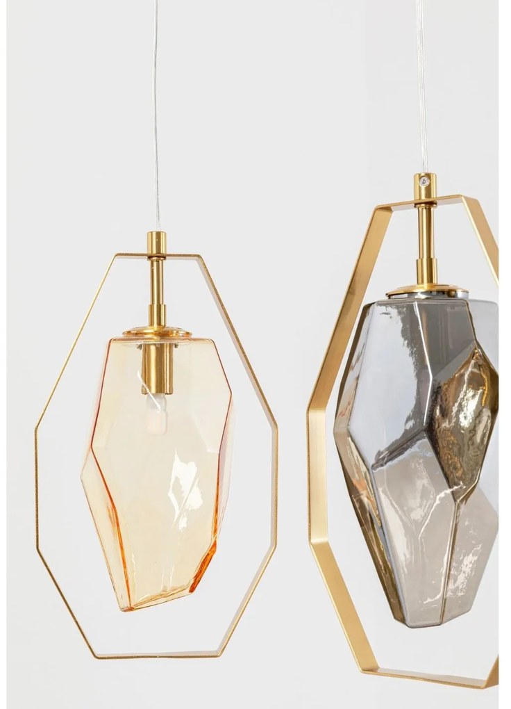 Diamond visiaca lampa mosadzná