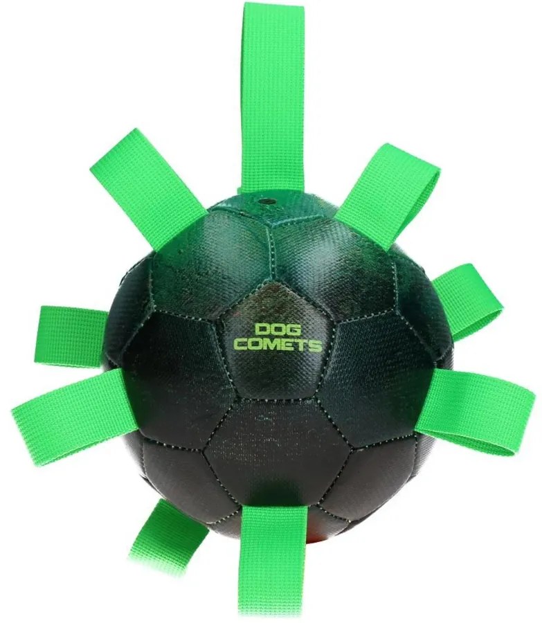 DOG-COMETS Hypernova 3-vrstvová odolná futbalová lopta pre psov, zelená