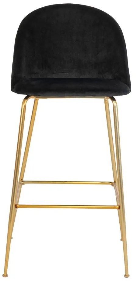 Čierne zamatové barové stoličky v súprave 2 ks 108 cm Lausanne – House Nordic