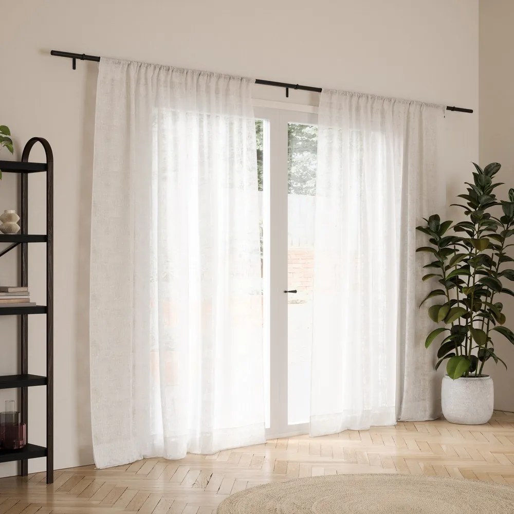 Oceľová roztiahnuteľná garniža 163 - 325 cm Zen – Umbra