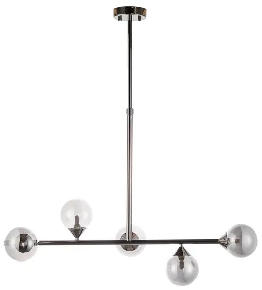 Endon 101348 - Luster na tyči OTIS 5xG9/3W/230V čierny chróm/dymová čierna