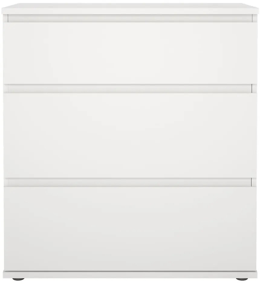 Biela nízka komoda 77x84 cm Nova – Tvilum