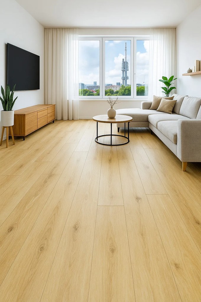 PVC podlaha - lino Texalino Supreme 216 Stamford Oak - dub, na mieru, šíře 2m,5m, žltá, filc, chodba / predsieň, Beauflor