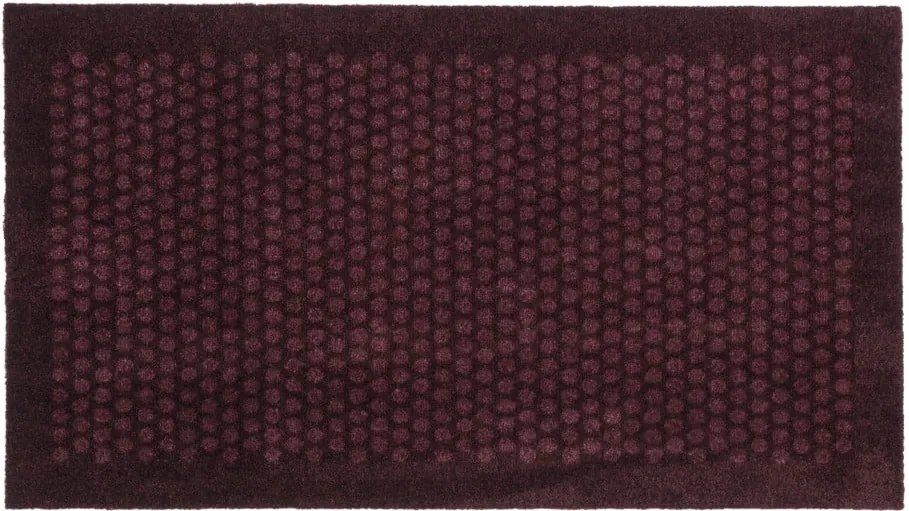 Tmavovínová rohožka Tica copenhagen Dot, 67 × 120 cm