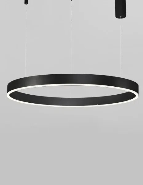 LED luster Motif 80 čierne stmievateľné