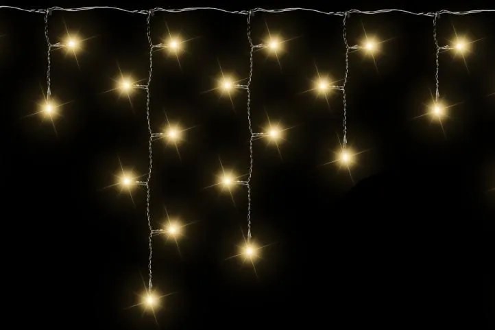 Nexos 211 Vianočný svetelný dážď 72 LED teple biela - 2,7 m