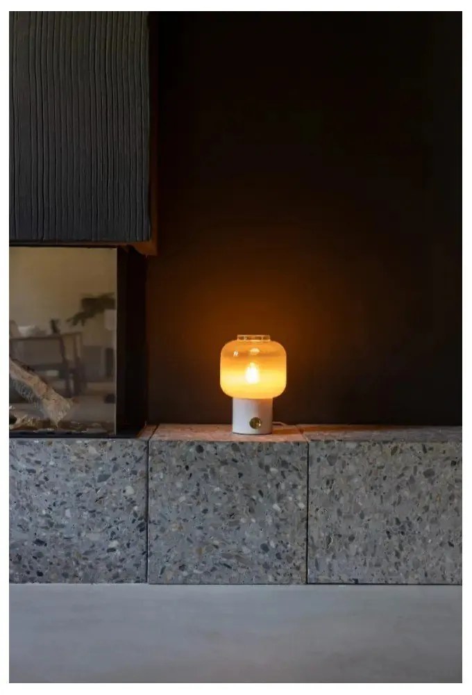 Biela stolová lampa Zuiver Moody