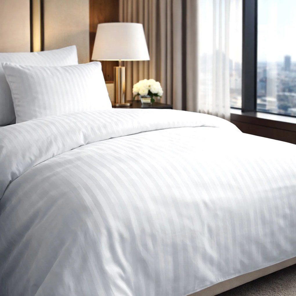 BAVLNENÁ OBLIEČKA NA VANKÚŠ STRIPES2 40X40 CM BIELA