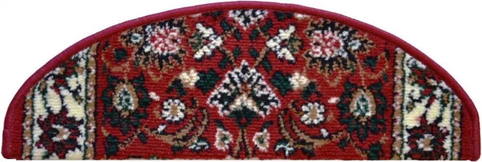 Nášľapy na schody Practica červený polkruh, samolepiaci - 24x65 polkruh (rozmer vrátane ohybu) Sintelon